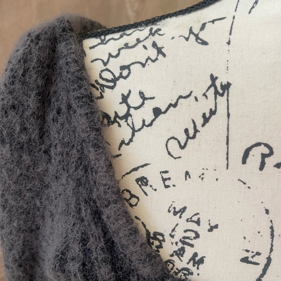 FREE PEOPLE KATIE LONG SLEEVE SWEATER SMALL CHARCOAL - Picture 8 of 8